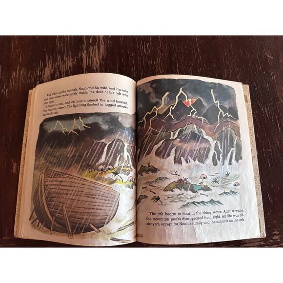 Vintage 1969 Little Golden Book "Noahs Ark" By Barbara Shook Hazen Illustrated B - Picture 11 of 15